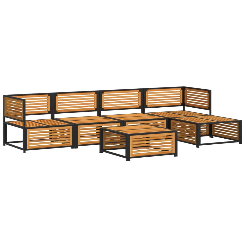 6-dijelna set vrtnih sofa s jastucima masivno bagremovo drvo