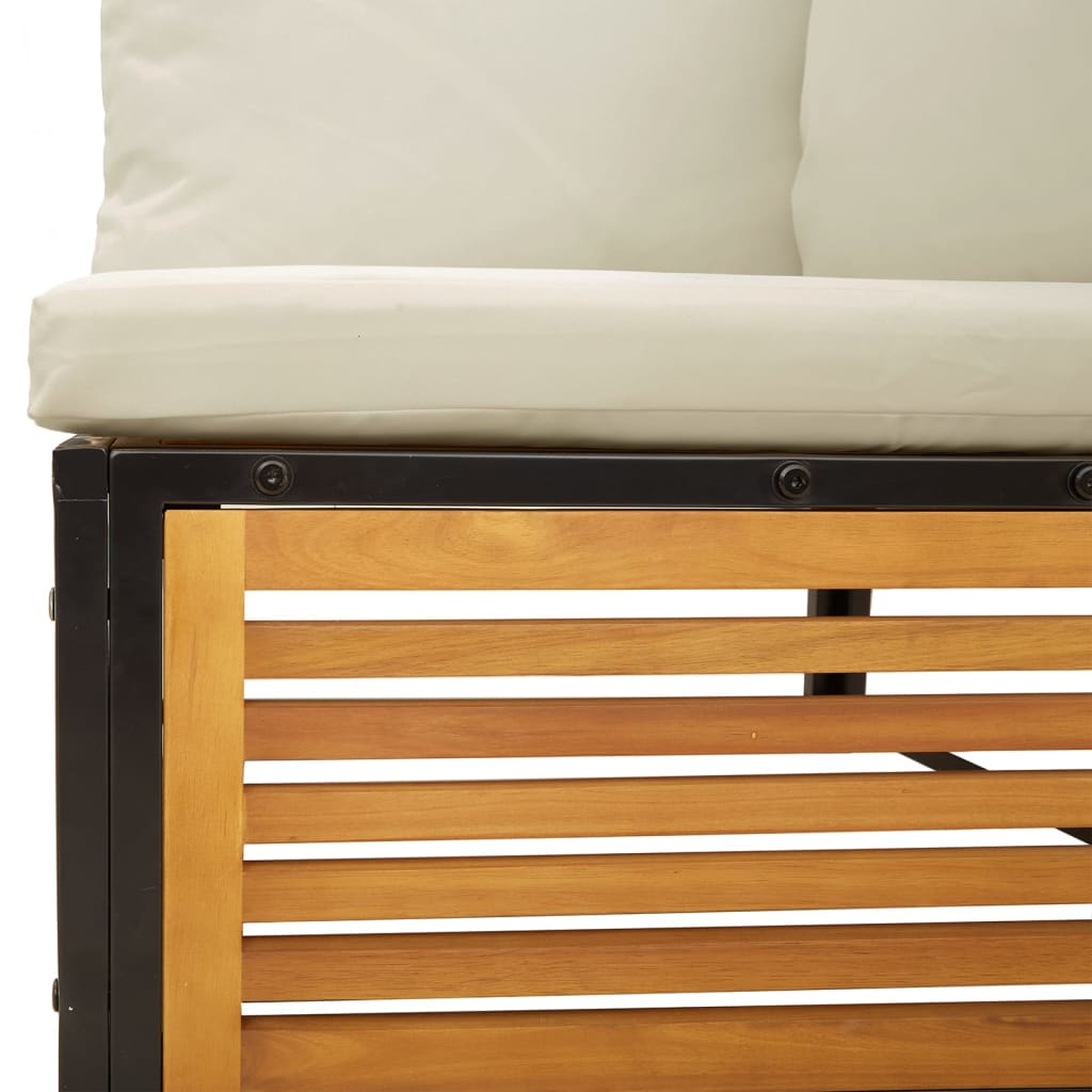 6-dijelna set vrtnih sofa s jastucima masivno bagremovo drvo