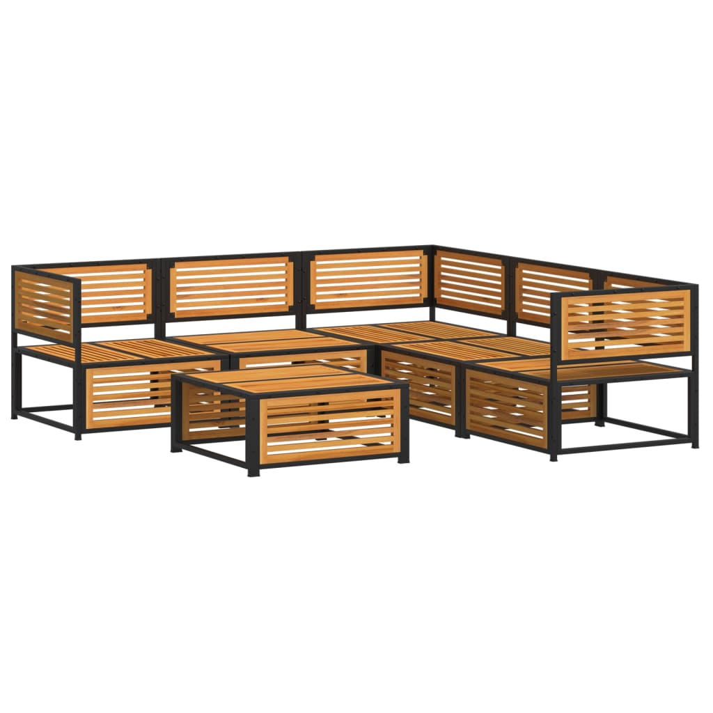 6-dijelna set vrtnih sofa s jastucima masivno bagremovo drvo
