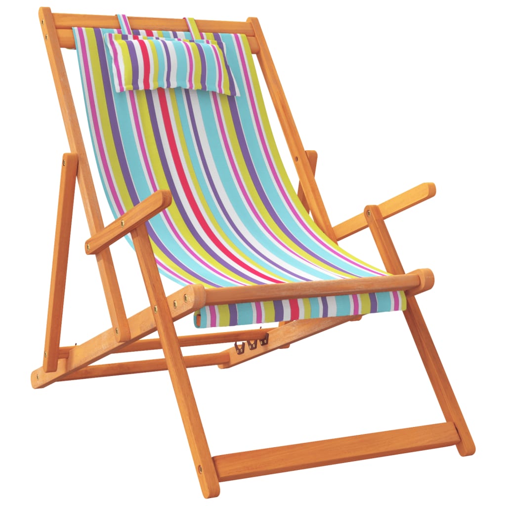 Sklopive stolice za plažu od tkanine 2 kom višebojne