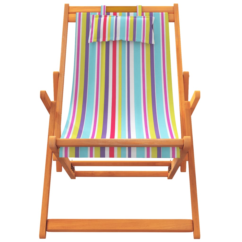 Sklopive stolice za plažu od tkanine 2 kom višebojne