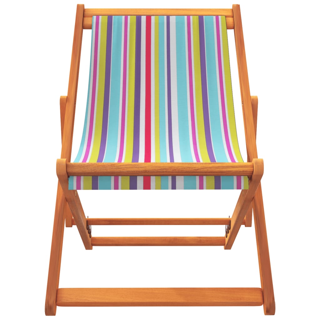 Sklopive stolice za plažu od tkanine 2 kom višebojne