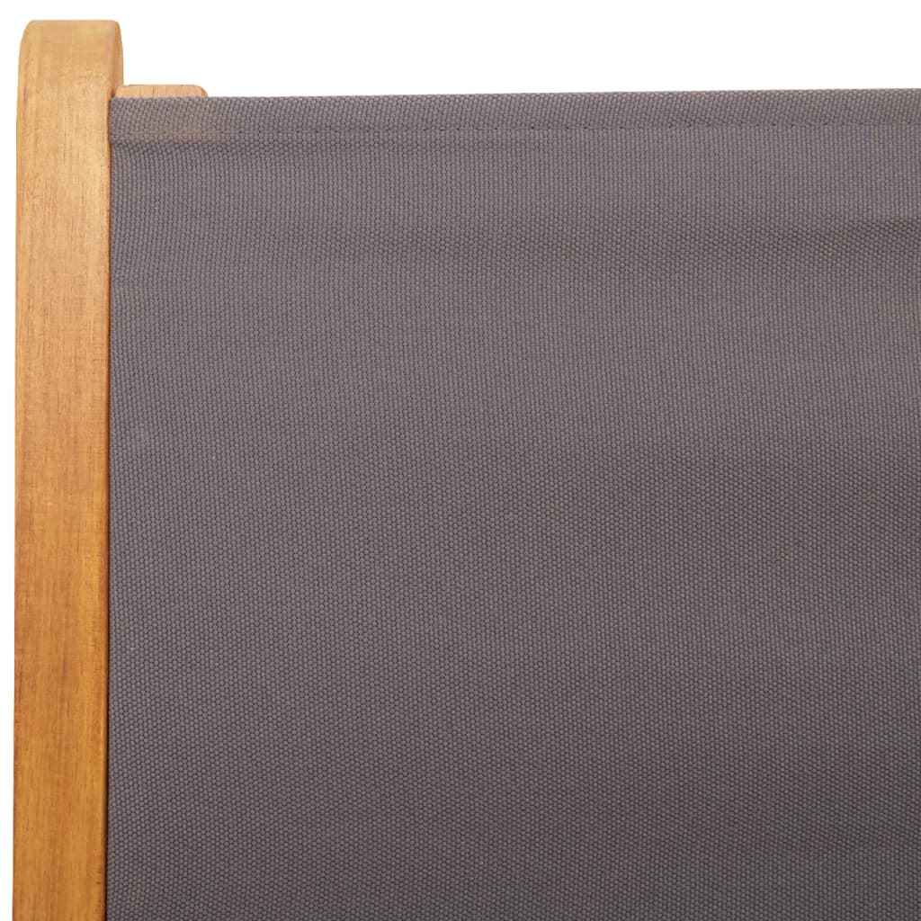 Vrtni naslonjači 8 kom antracit od tkanine i masivnog drva
