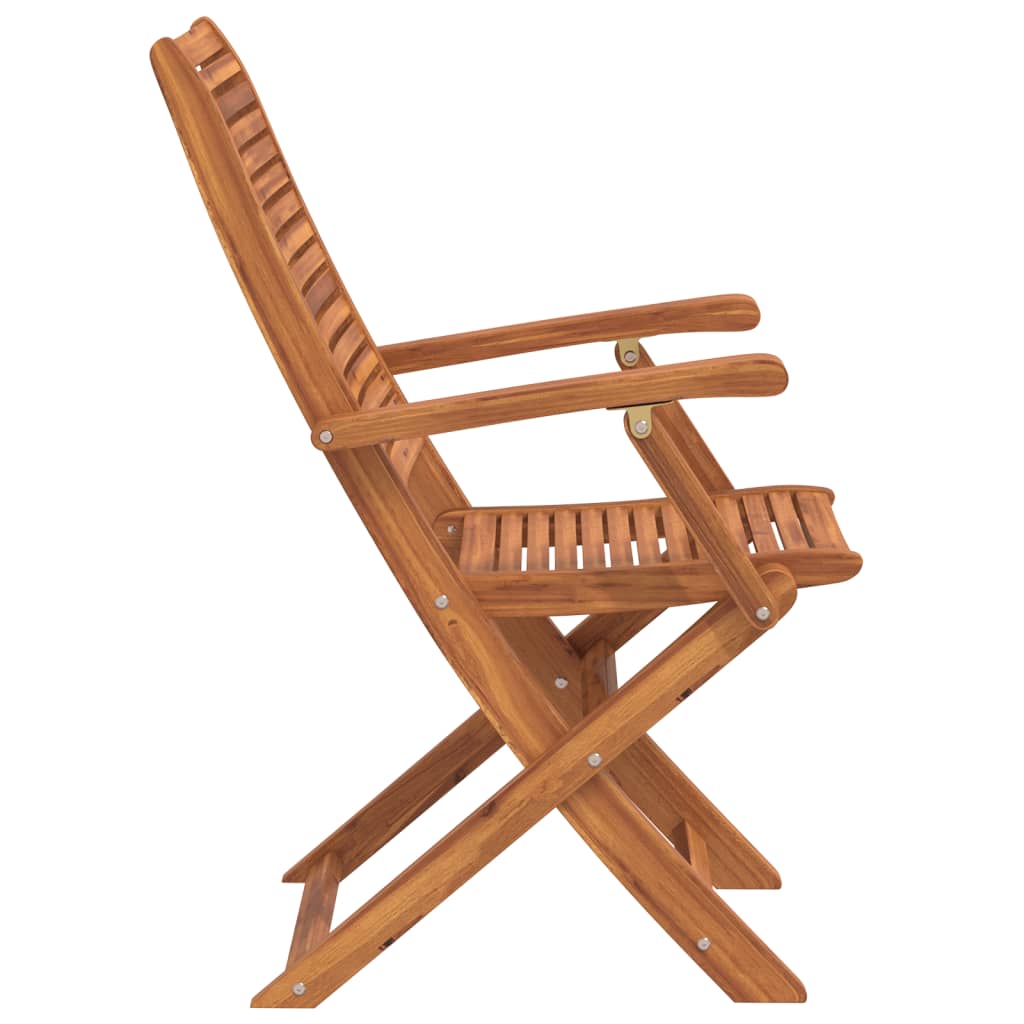 Sklopive vrtne stolice 6 kom 57x66x95 cm masivno drvo bagrema