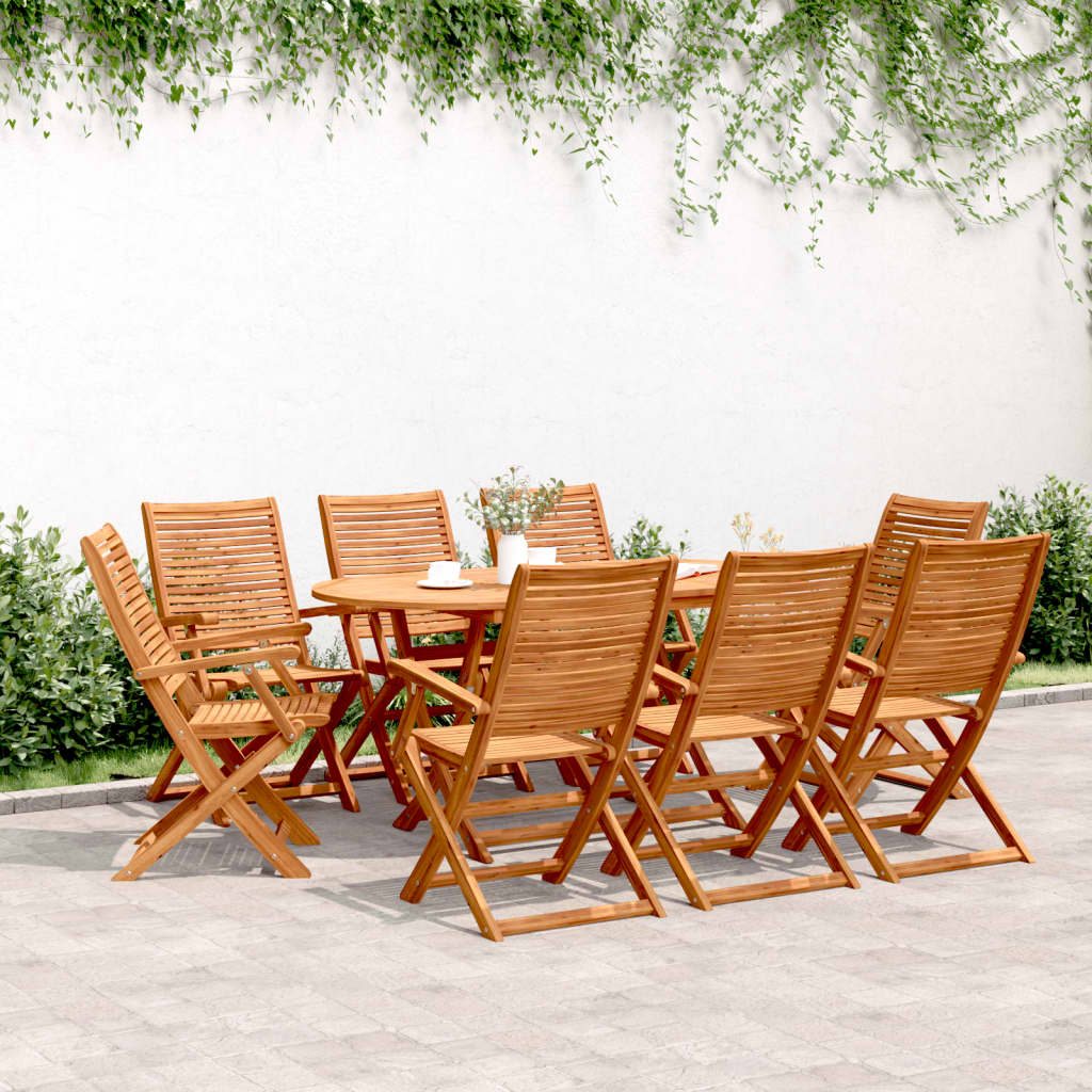 Sklopive vrtne stolice 8 kom 57x66x95 cm od drva bagrema