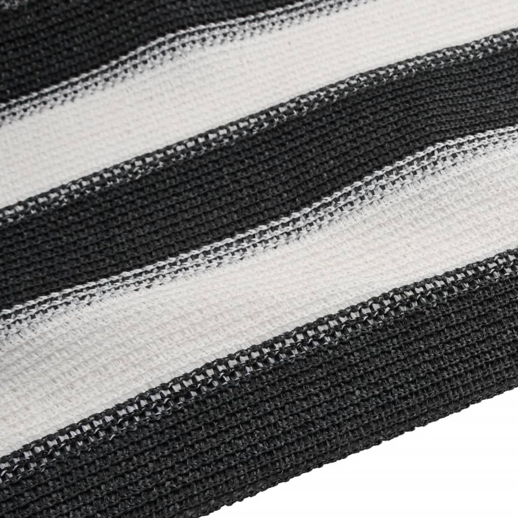 Mreža za privatnost antracit-bijela 1,2 x 50 m HDPE 75 g/m²