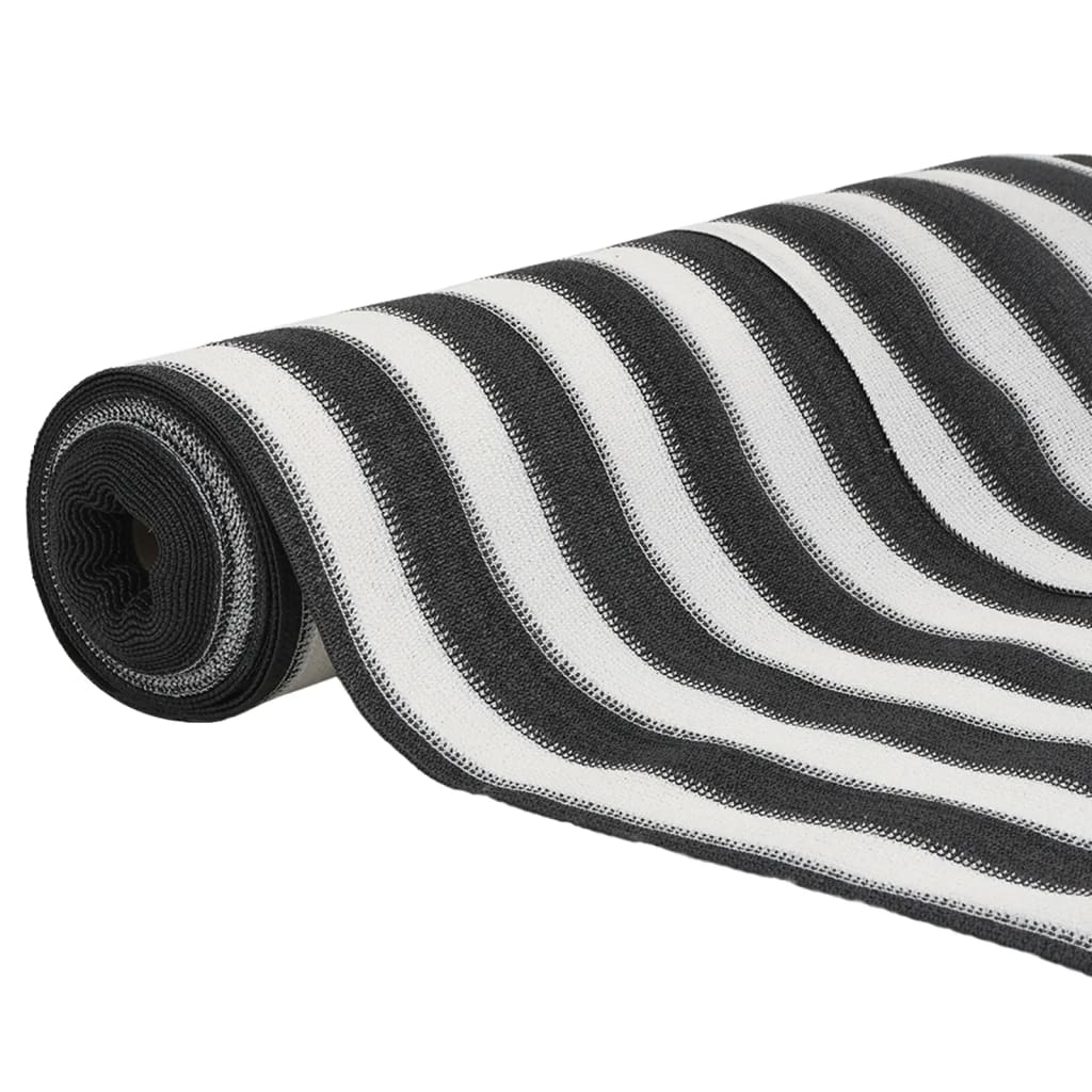 Mreža za privatnost antracit-bijela 1,8 x 50 m HDPE 75 g/m²