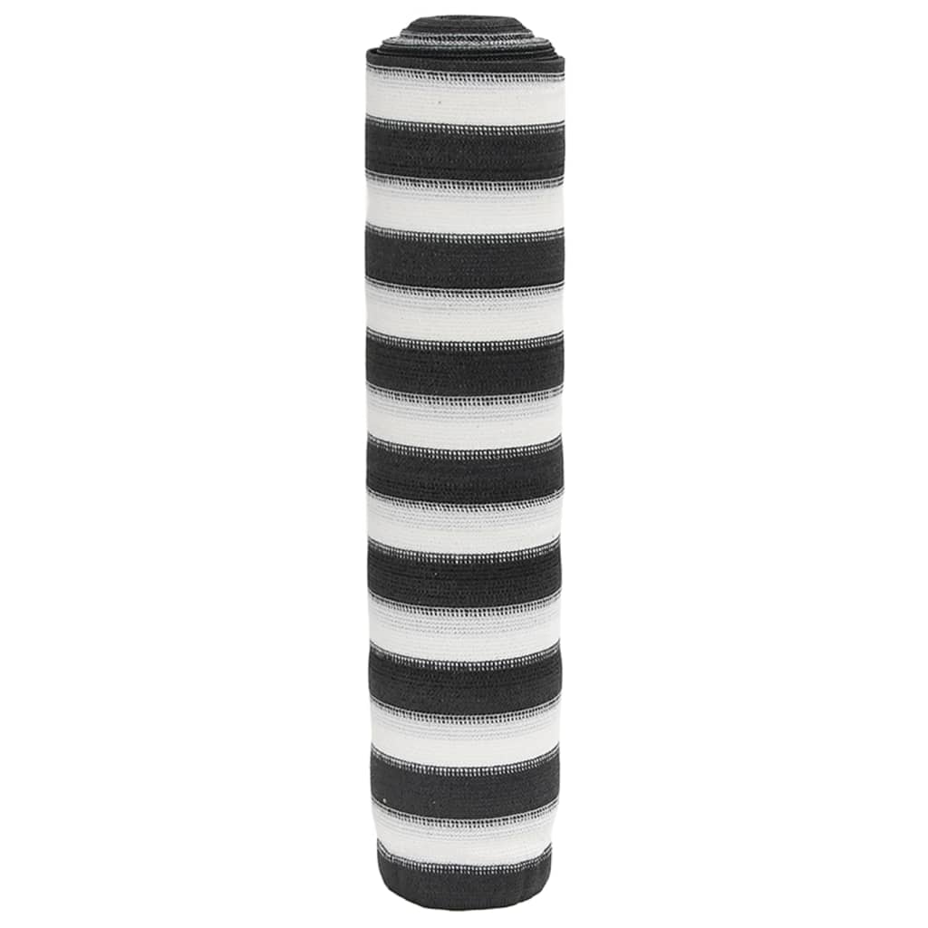 Mreža za privatnost antracit-bijela 3,6 x 10 m HDPE 75 g/m²