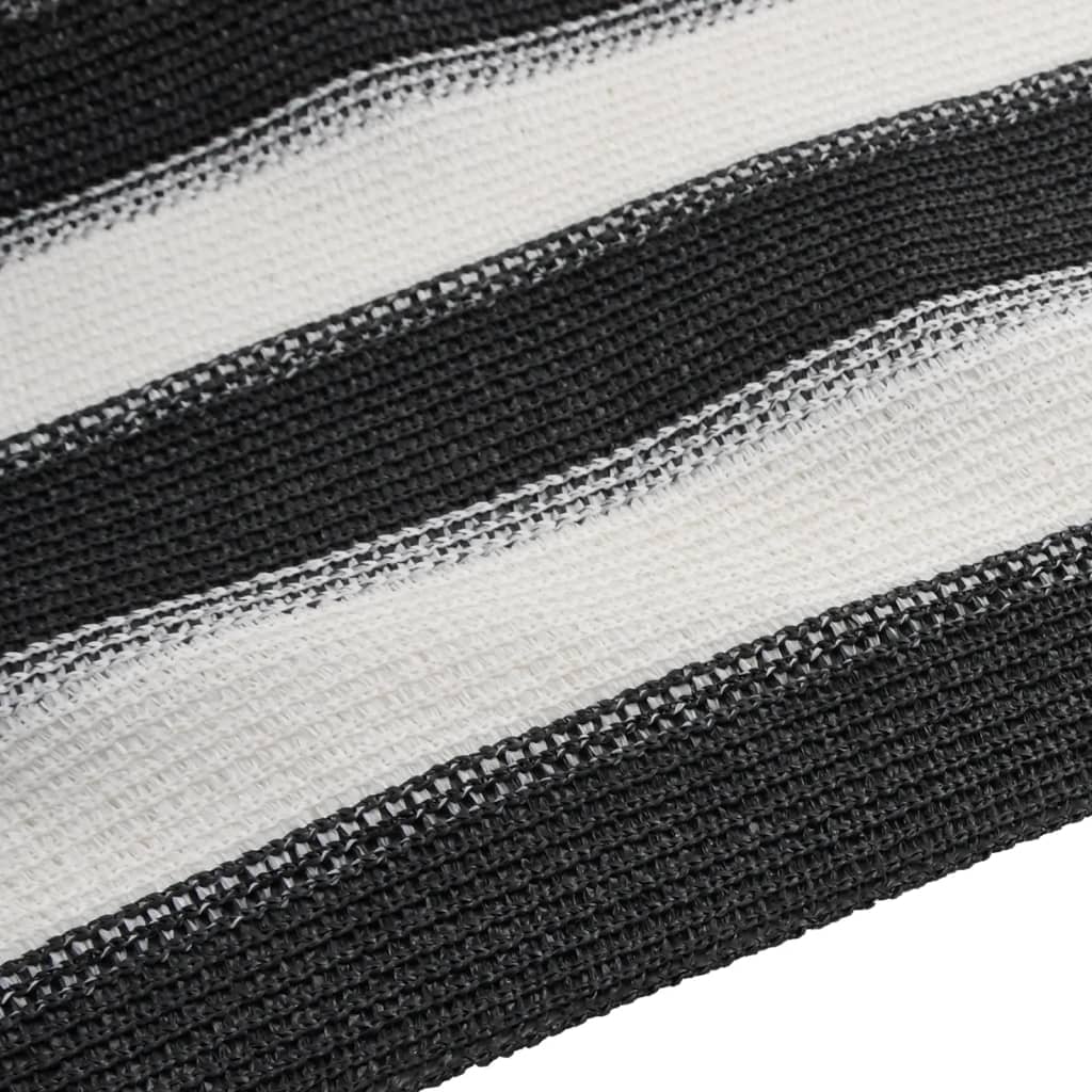 Mreža za privatnost antracit-bijela 1,8 x 10 m HDPE 150 g/m²