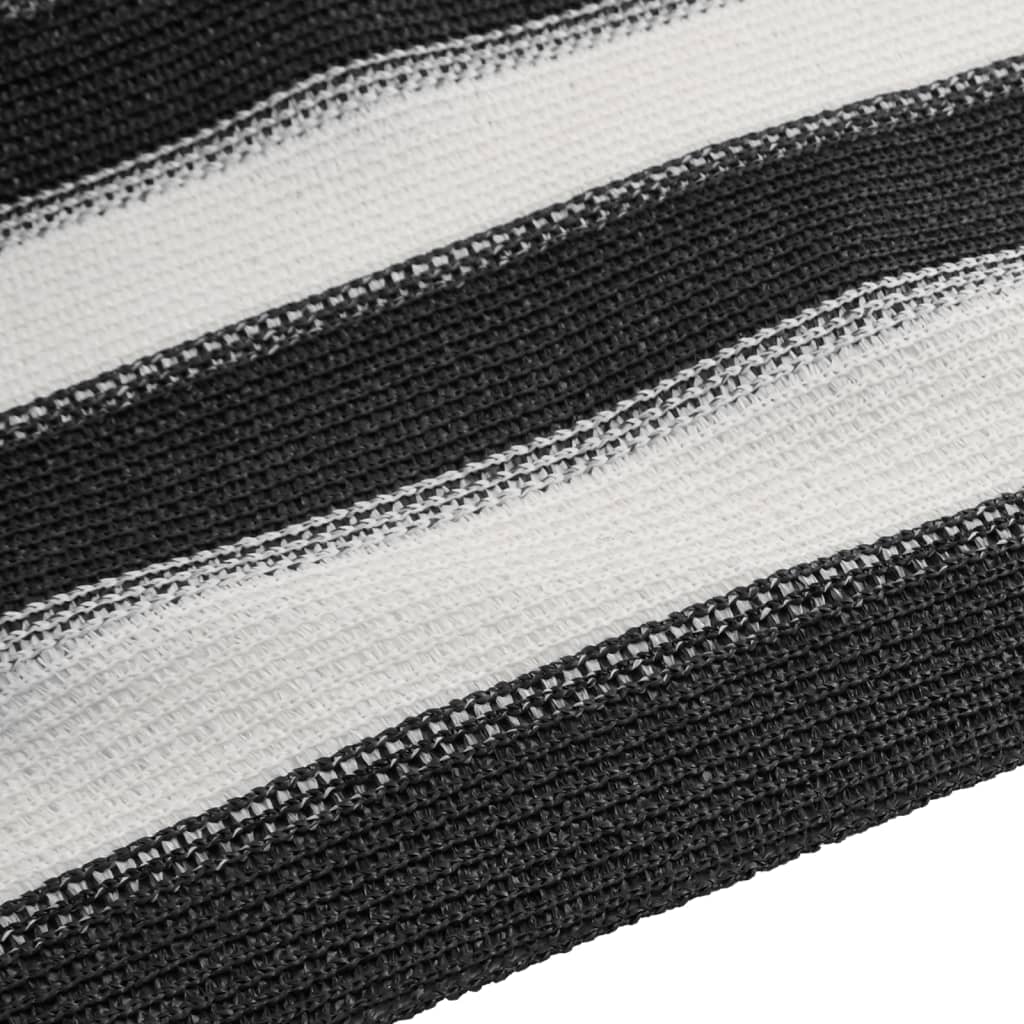 Mreža za privatnost antracit-bijela 2 x 25 m HDPE 150 g/m²