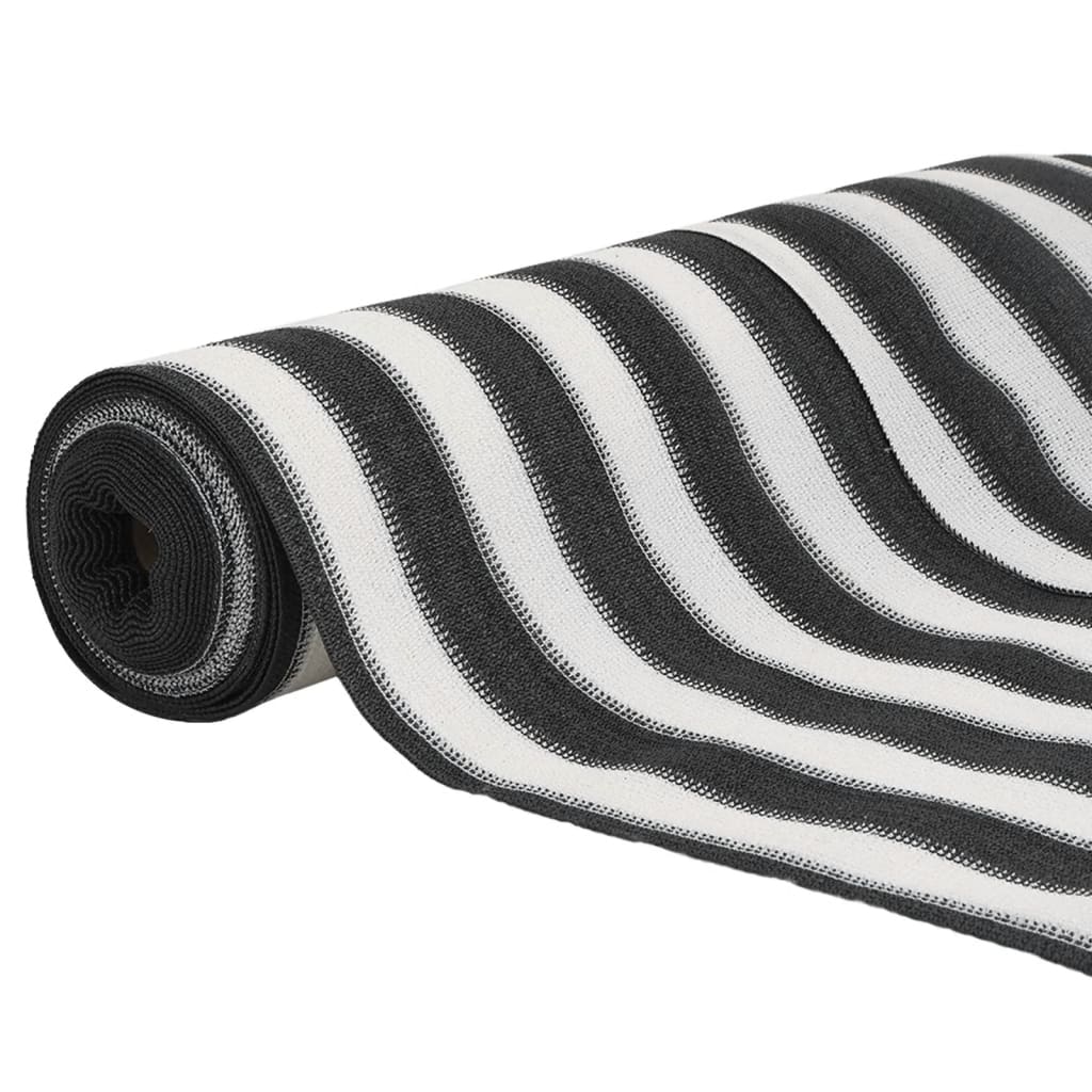 Mreža za privatnost antracit-bijela 1 x 10 m HDPE 195 g/m²