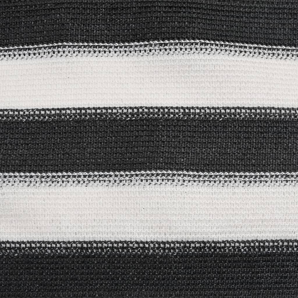 Mreža za privatnost antracit-bijela 1,5 x 50 m HDPE 195 g/m²