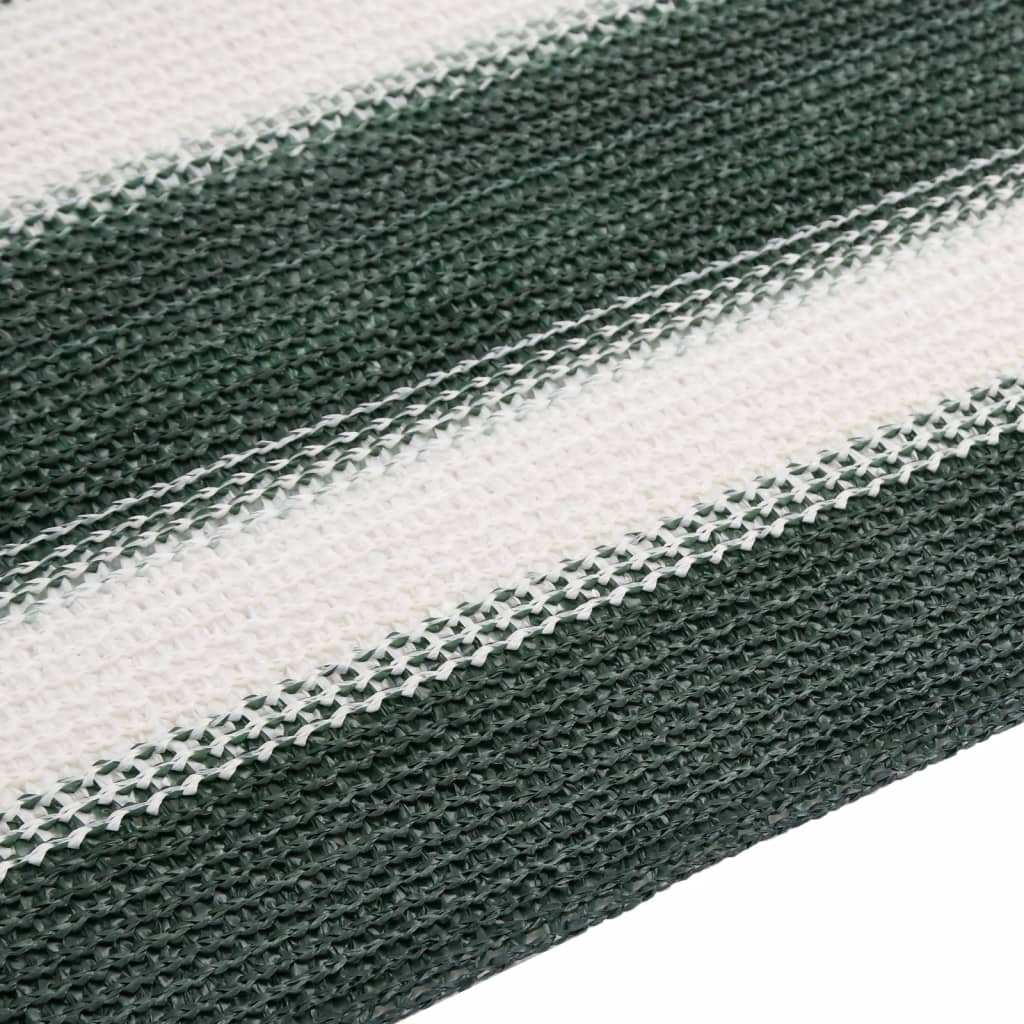 Mreža za privatnost zelena-bijela 1,5 x 25 m HDPE 150 g/m²