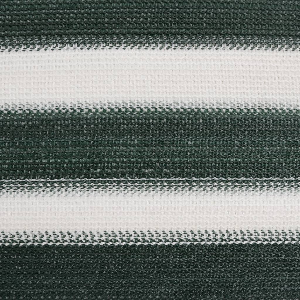 Mreža za privatnost zelena-bijela 1,5 x 25 m HDPE 195 g/m²