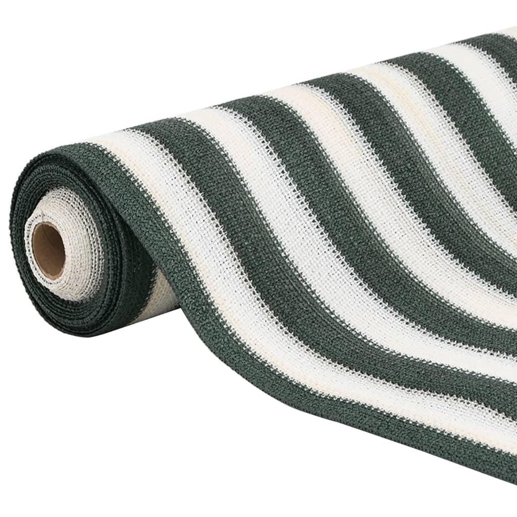Mreža za privatnost zelena-bijela 1,8 x 25 m HDPE 195 g/m²