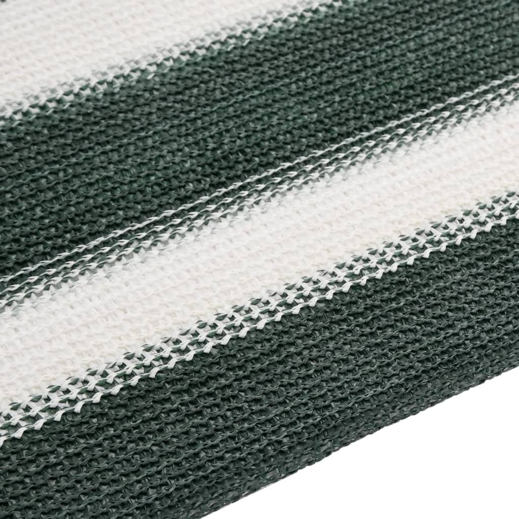 Mreža za privatnost zelena-bijela 1,8 x 25 m HDPE 195 g/m²