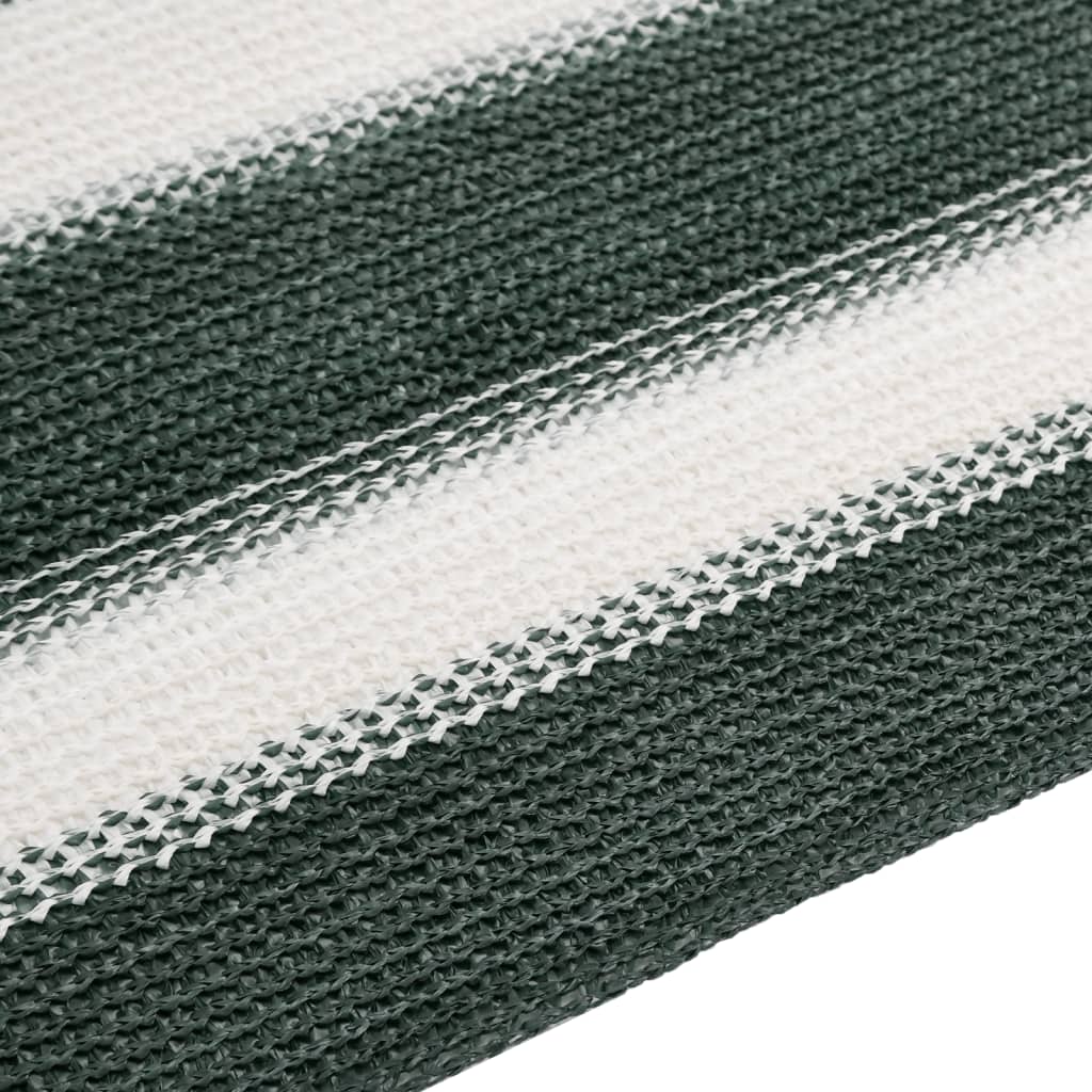 Mreža za privatnost zelena-bijela 2 x 10 m HDPE 195 g/m²