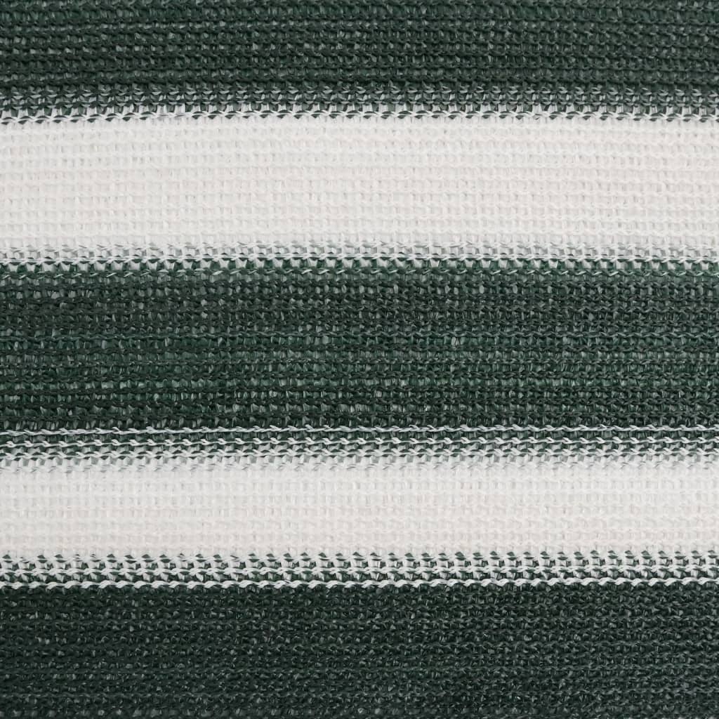 Mreža za privatnost zelena-bijela 2 x 10 m HDPE 195 g/m²