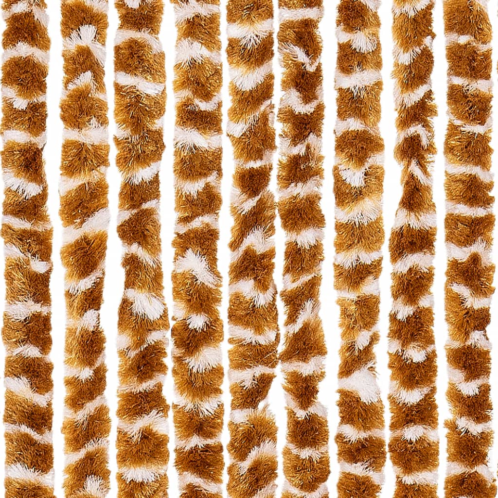 Zastor protiv muha oker-bijeli 118 x 220 cm od šenila