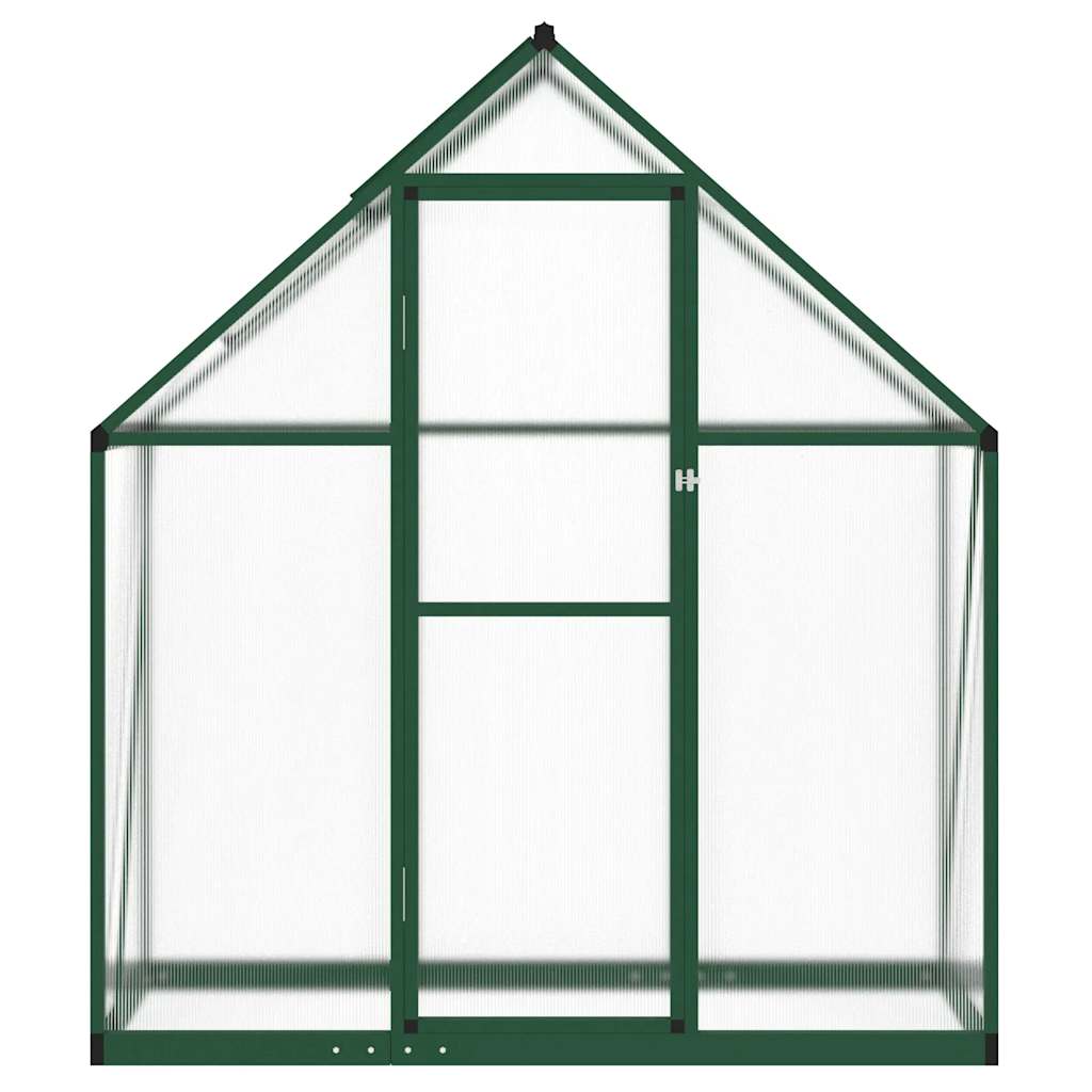 Staklenik s okvirom zeleni 169 x 58 x 195 cm aluminijski