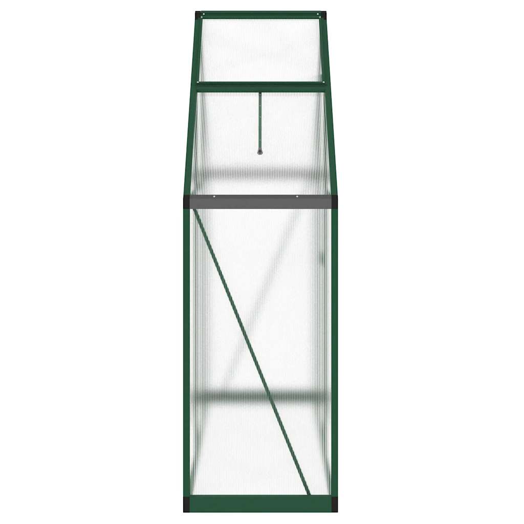 Staklenik s okvirom zeleni 169 x 58 x 195 cm aluminijski