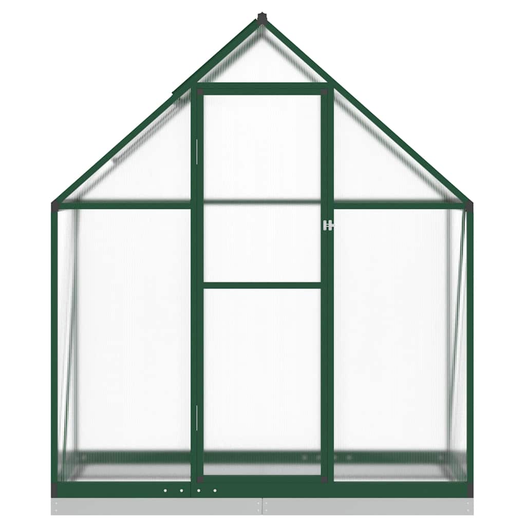 Staklenik s okvirom zeleni 169 x 58 x 202 cm aluminijski
