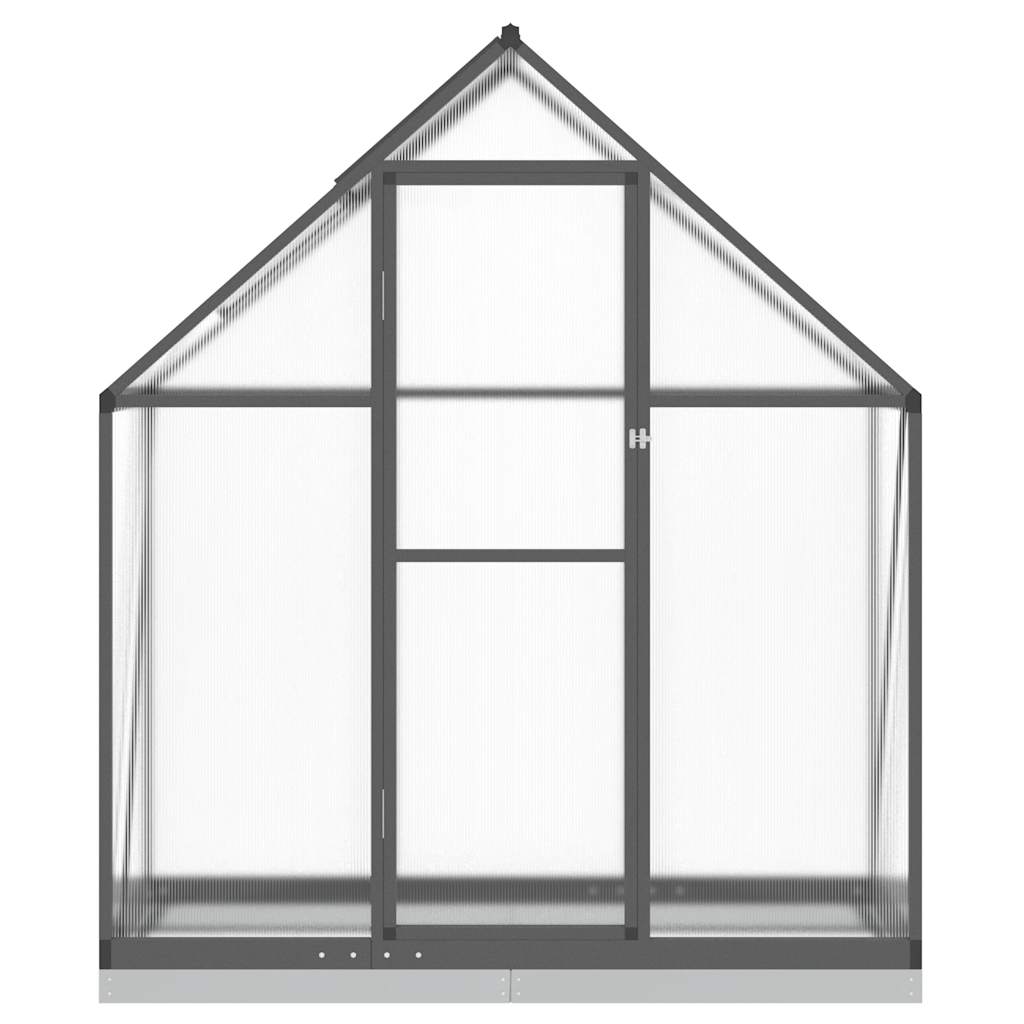 Staklenik s okvirom antracit 169 x 58 x 202 cm aluminijski