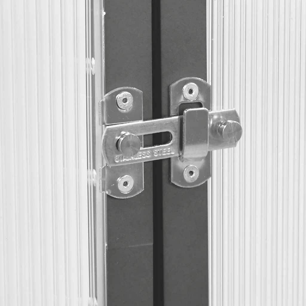Staklenik s okvirom antracit 169 x 58 x 202 cm aluminijski