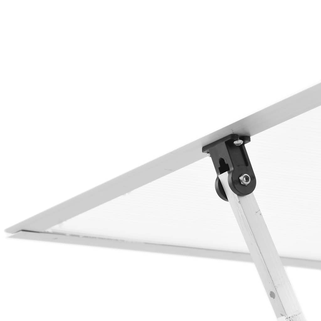 Staklenik s okvirom srebrni 169 x 169 x 195 cm aluminijski