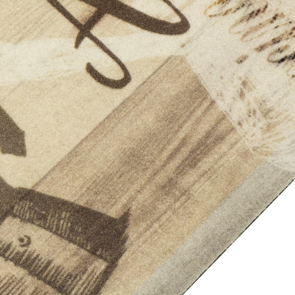 Kuhinjski tepih perivi s natpisom Coffee 45 x 150 cm baršunasti