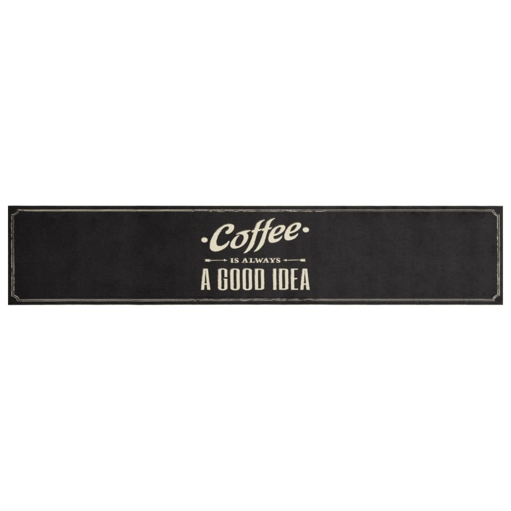 Kuhinjski tepih perivi s natpisom Coffee 60x300 cm baršunasti