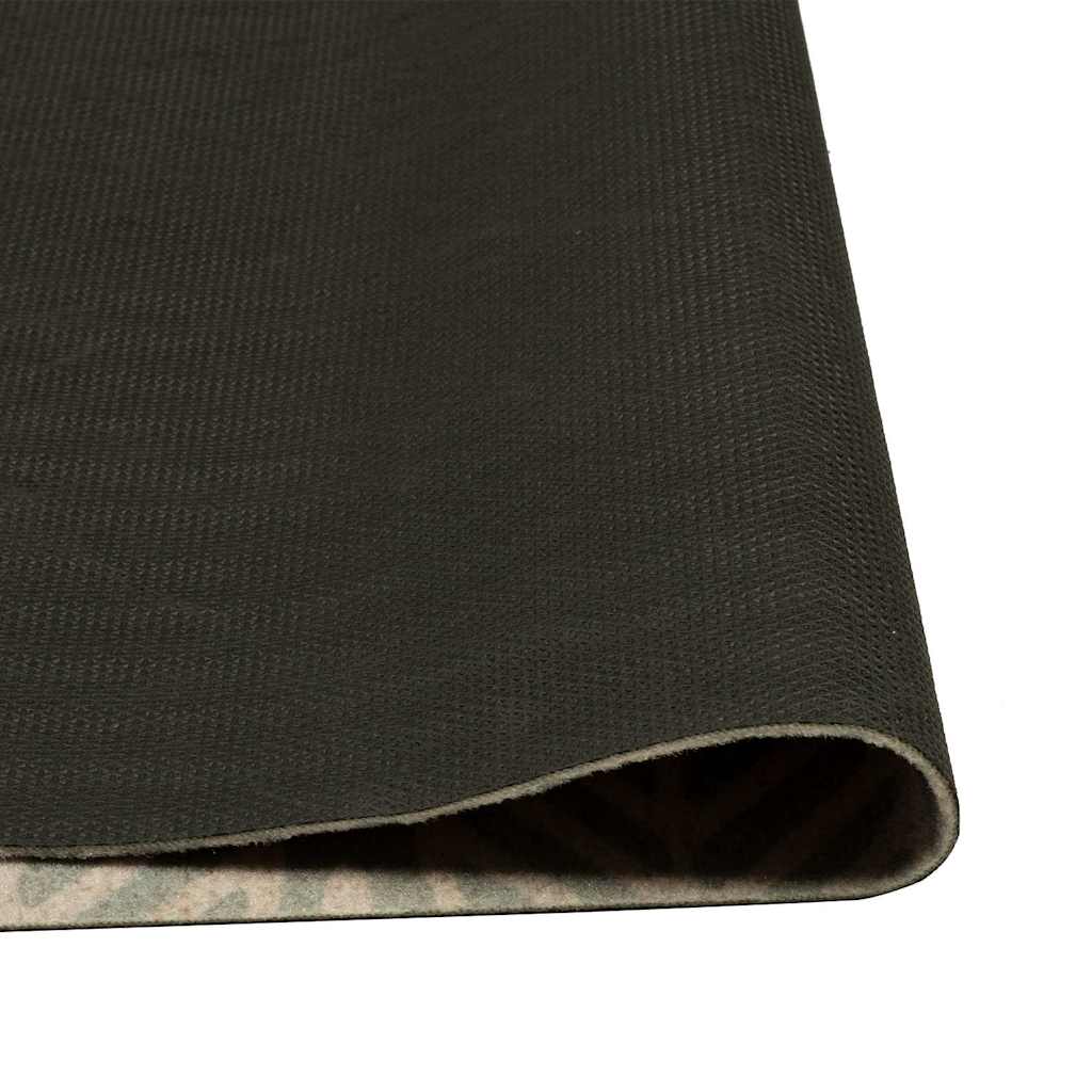 Kuhinjski tepih perivi s uzorkom lišća 60 x 180 cm baršunasti