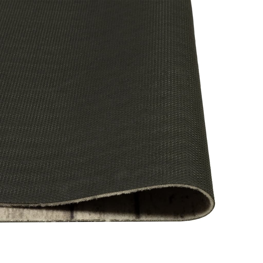 Kuhinjski tepih perivi s uzorkom ograde 45 x 150 cm baršunasti