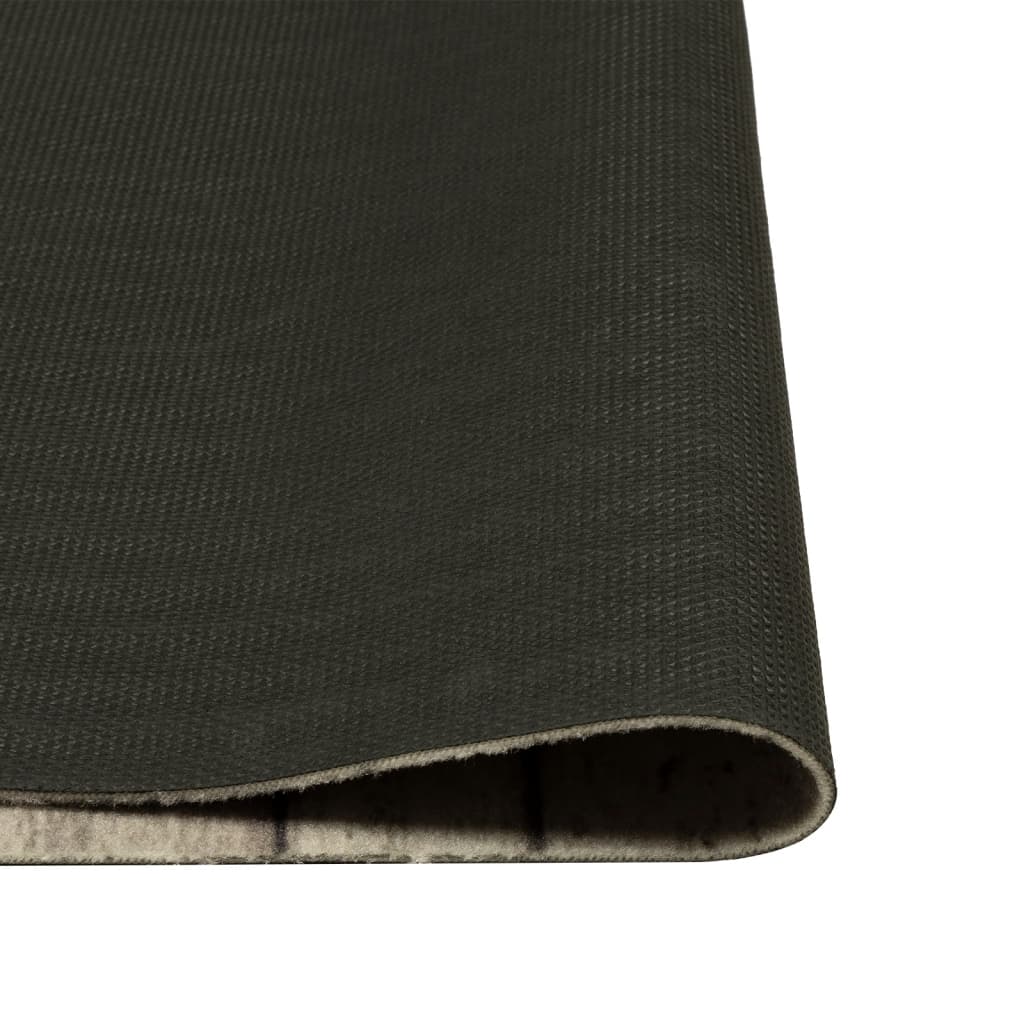 Kuhinjski tepih perivi s uzorkom ograde 60 x 180 cm baršunasti