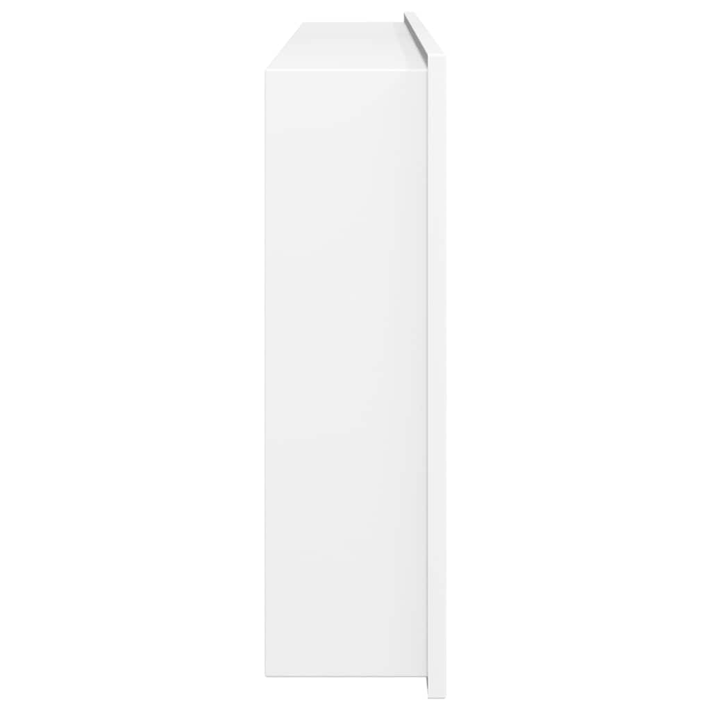 Niša za tuš mat bijela nehrđajući čelik 62x32x9 cm
