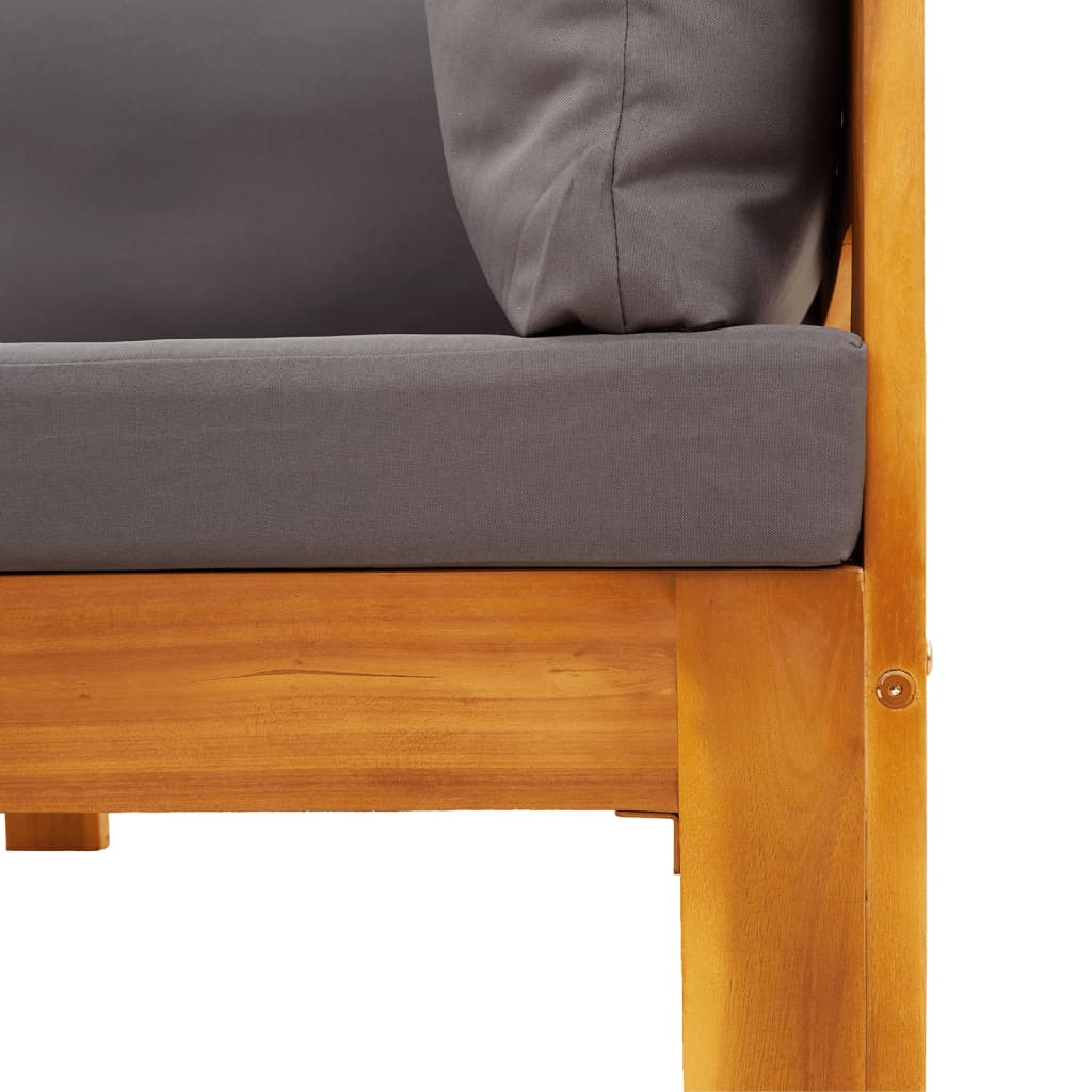 3-dijelna set vrtnih sofa s jastucima masivno bagremovo drvo