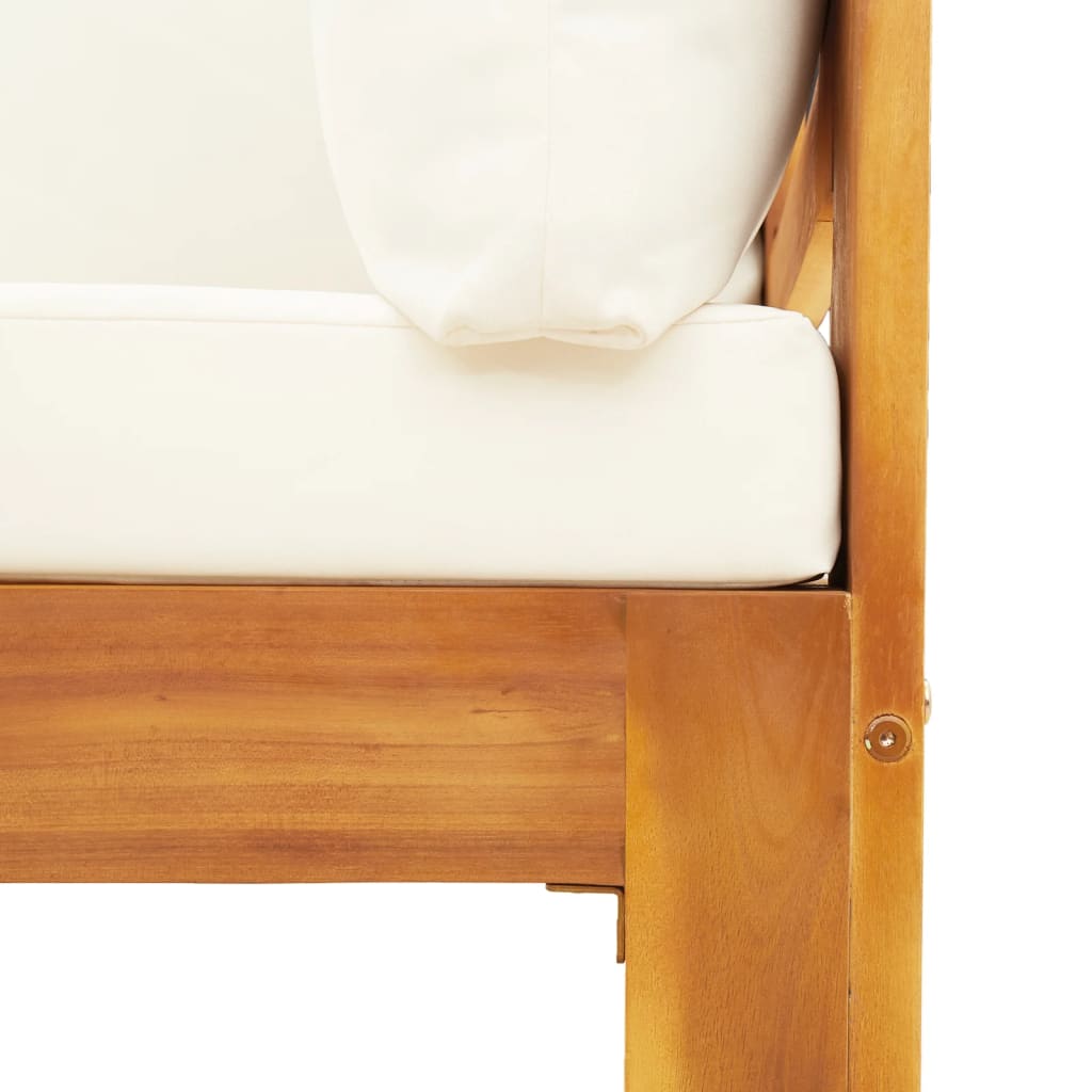 6-dijelna set vrtnih sofa s jastucima masivno bagremovo drvo
