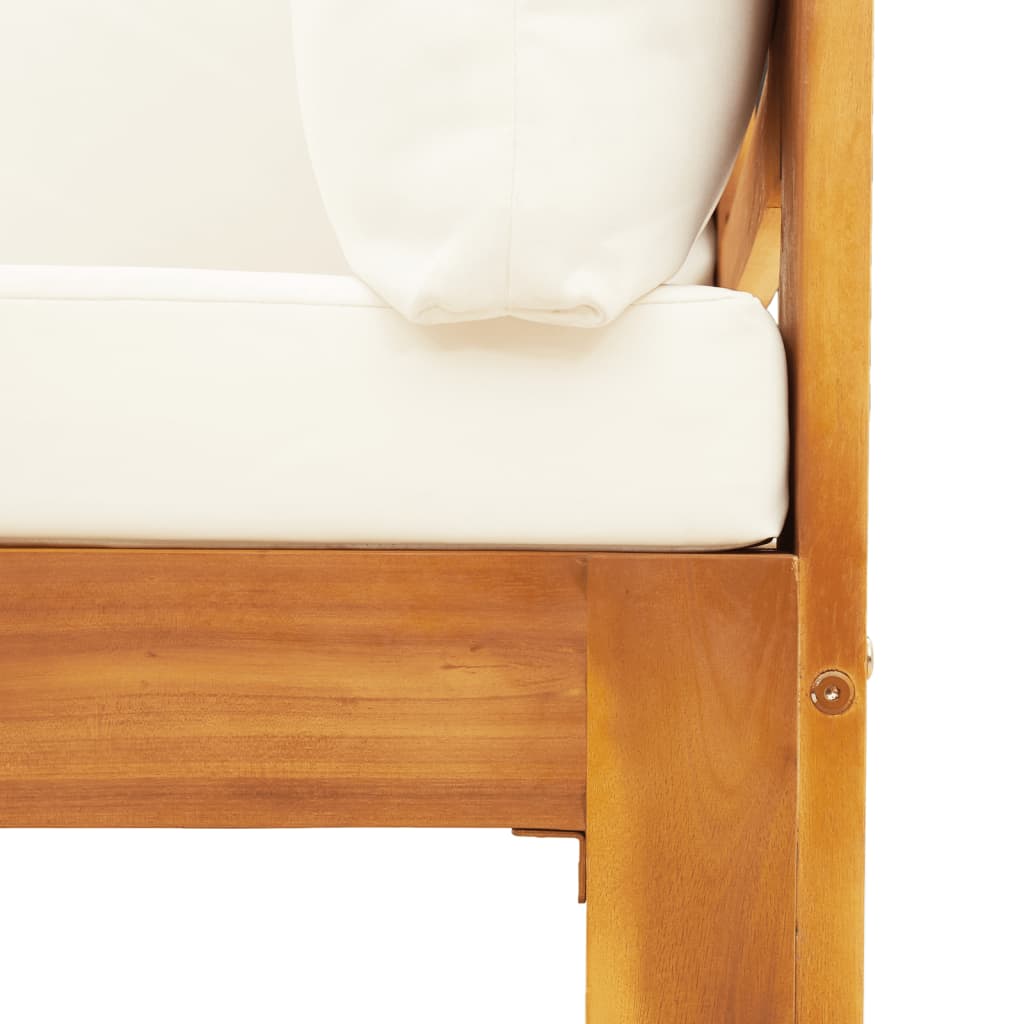 5-dijelna set vrtnih sofa od masivnog drva bagrema s jastucima