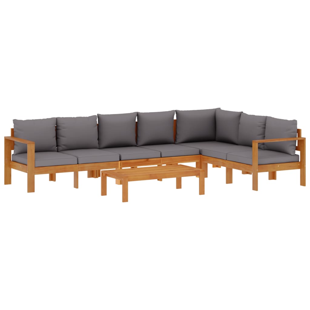 5-dijelna set vrtnih sofa od masivnog drva bagrema s jastucima