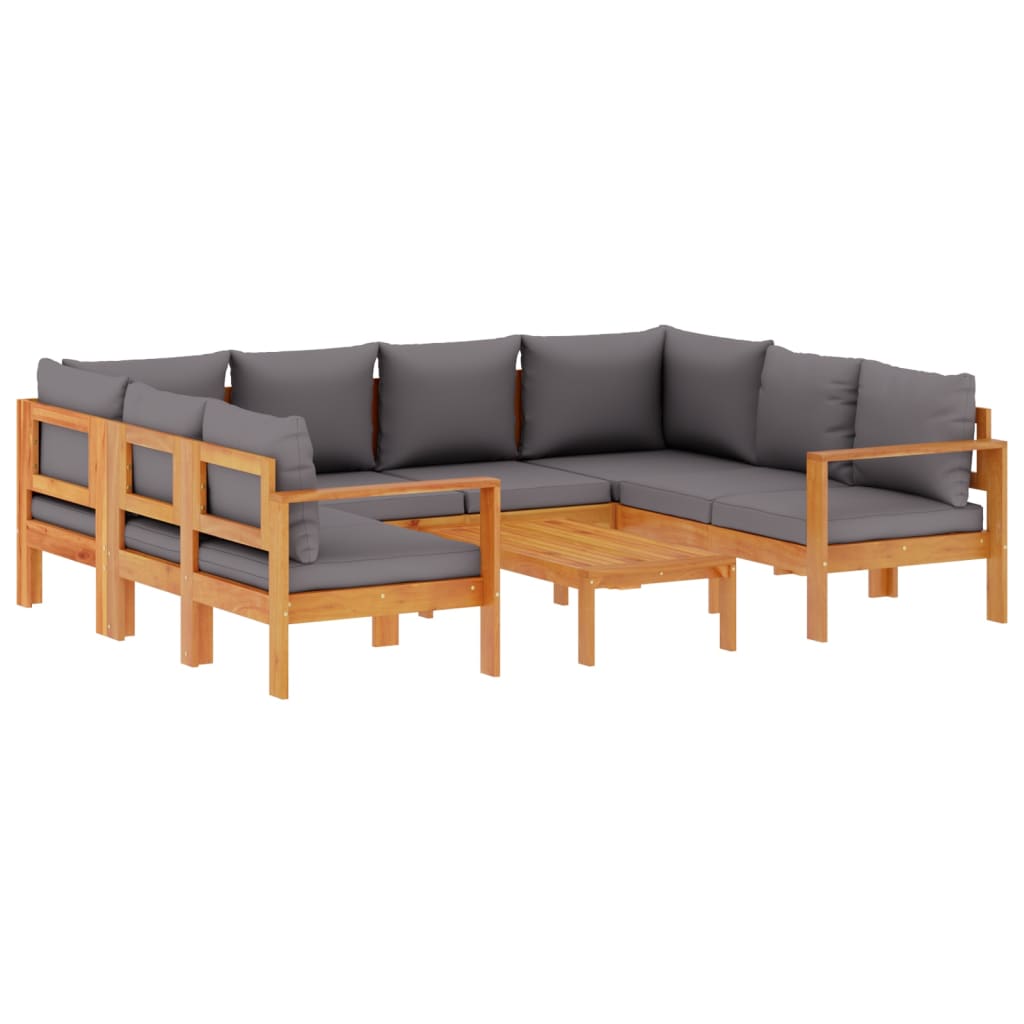 6-dijelna set vrtnih sofa s jastucima masivno bagremovo drvo