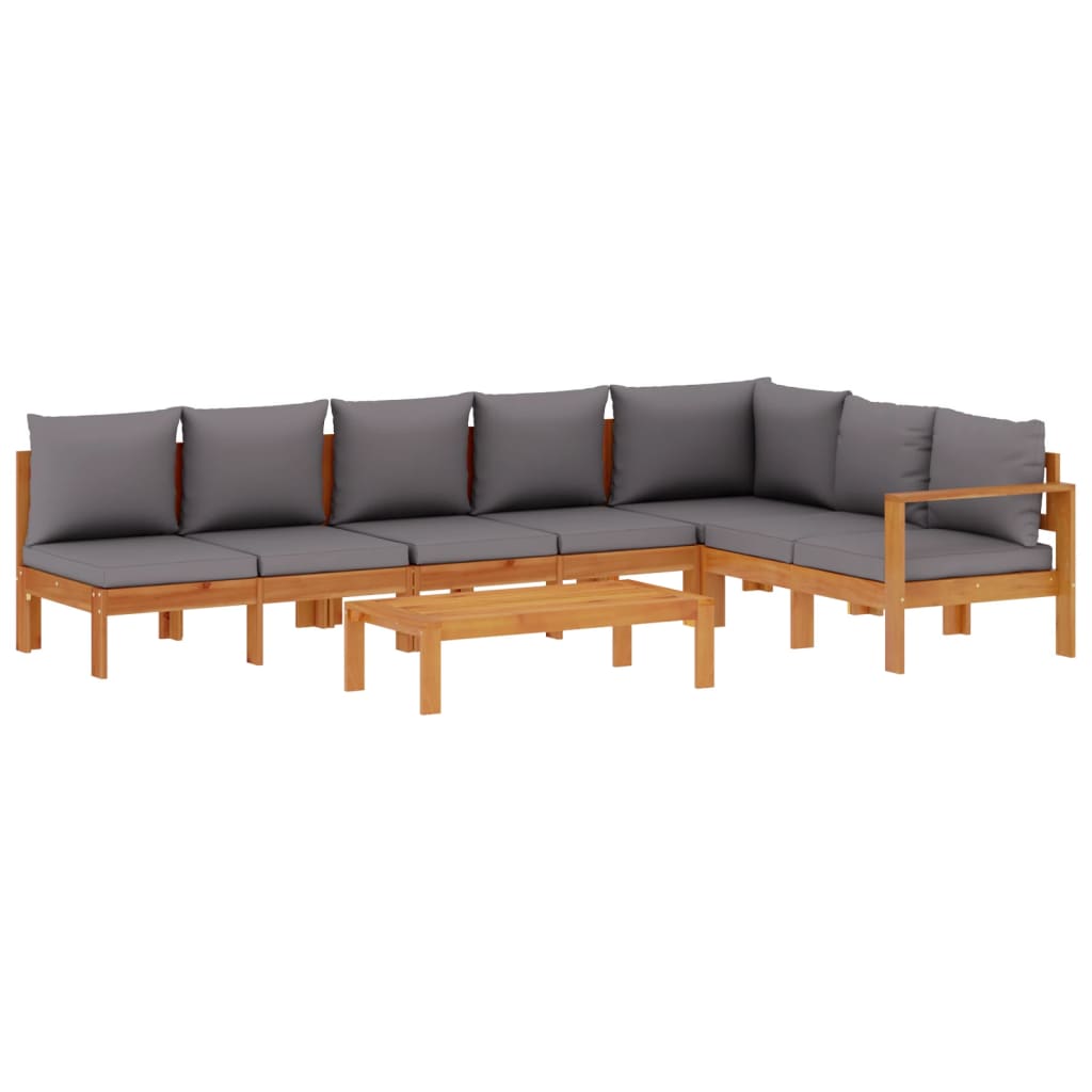 5-dijelna set vrtnih sofa od masivnog drva bagrema s jastucima