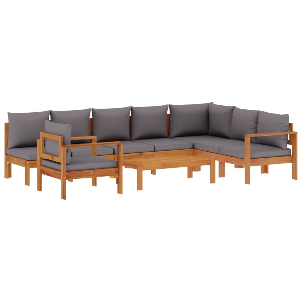 6-dijelna set vrtnih sofa s jastucima masivno bagremovo drvo