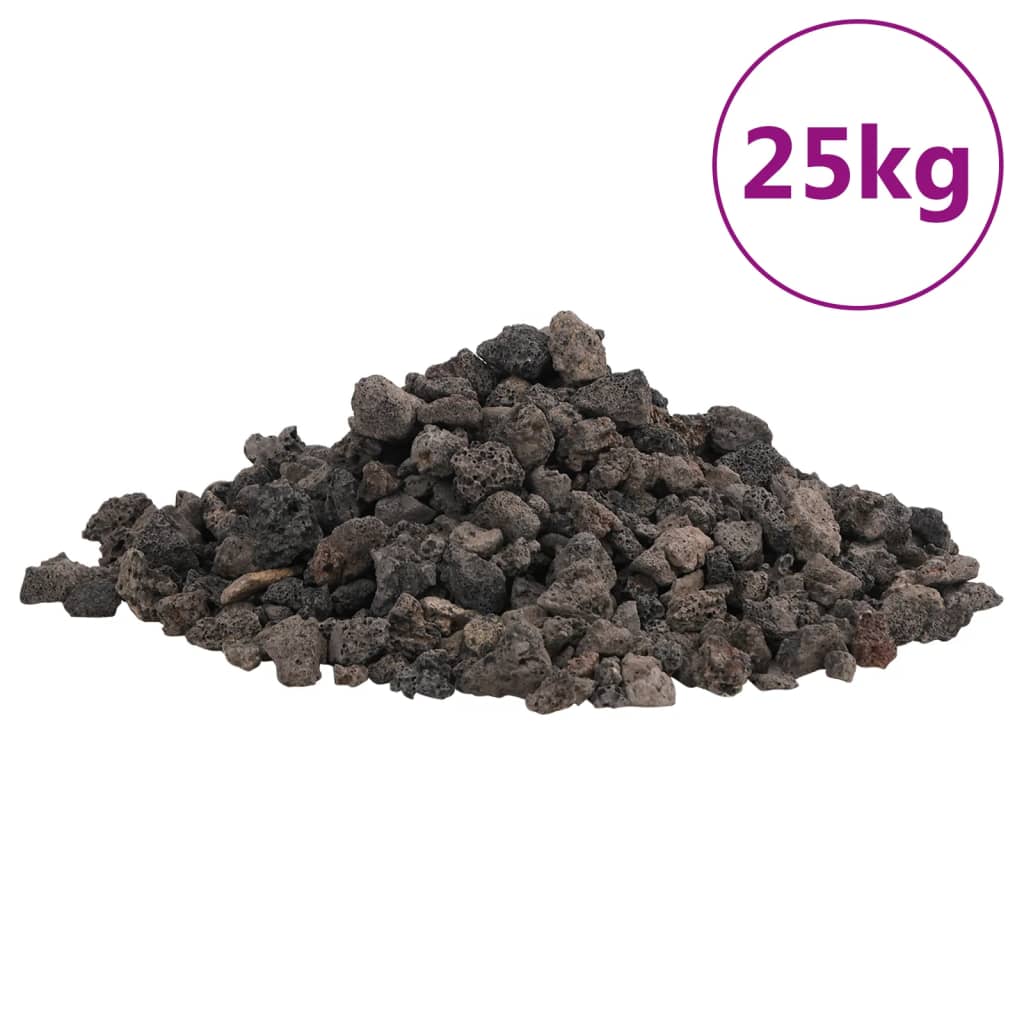Vulkansko kamenje 25 kg crno 1 - 2 cm