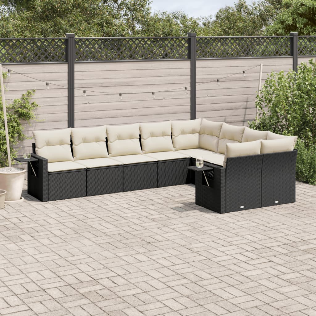 9-dijelni set vrtnih sofa od poliratana s jastucima