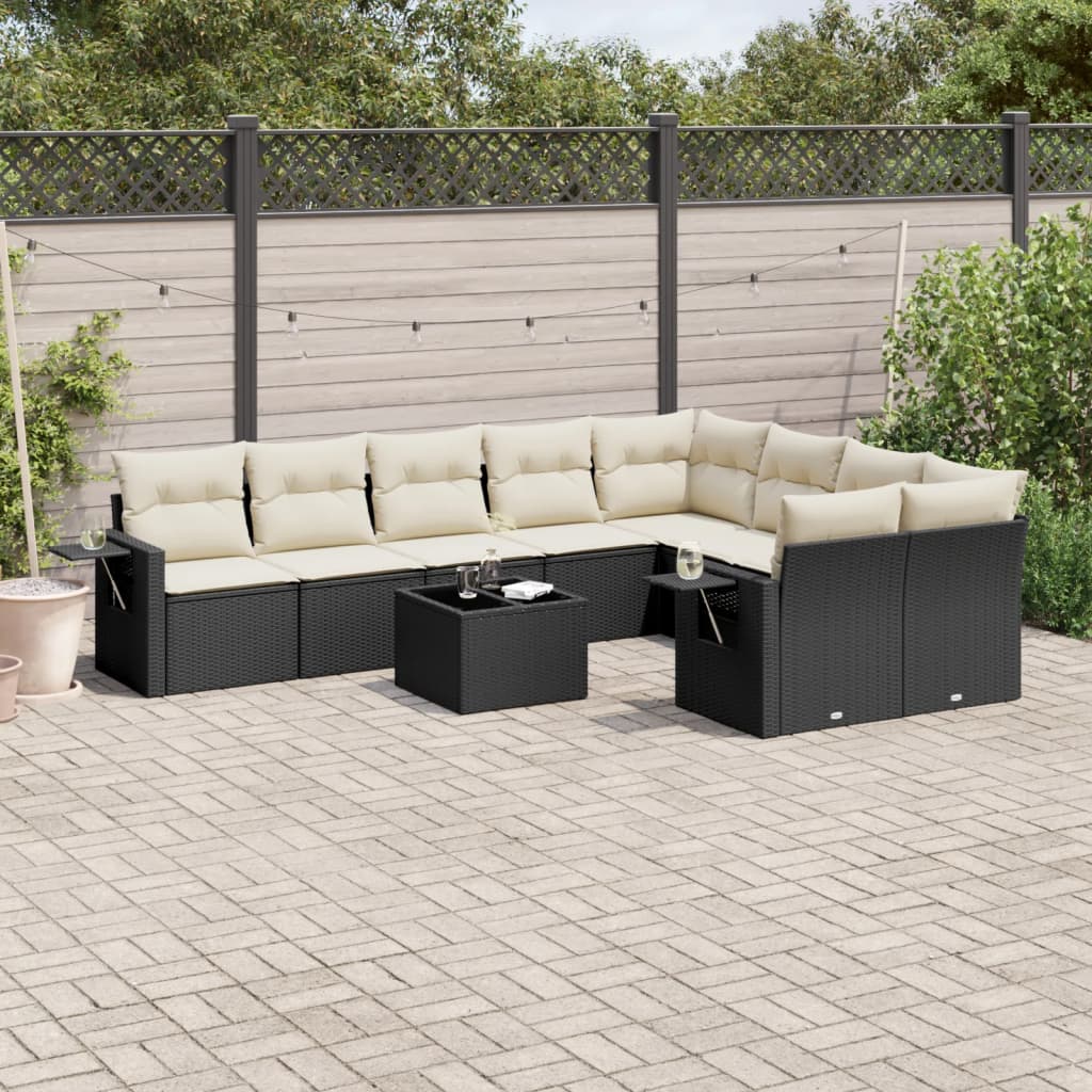 9-dijelni set vrtnih sofa od poliratana s jastucima