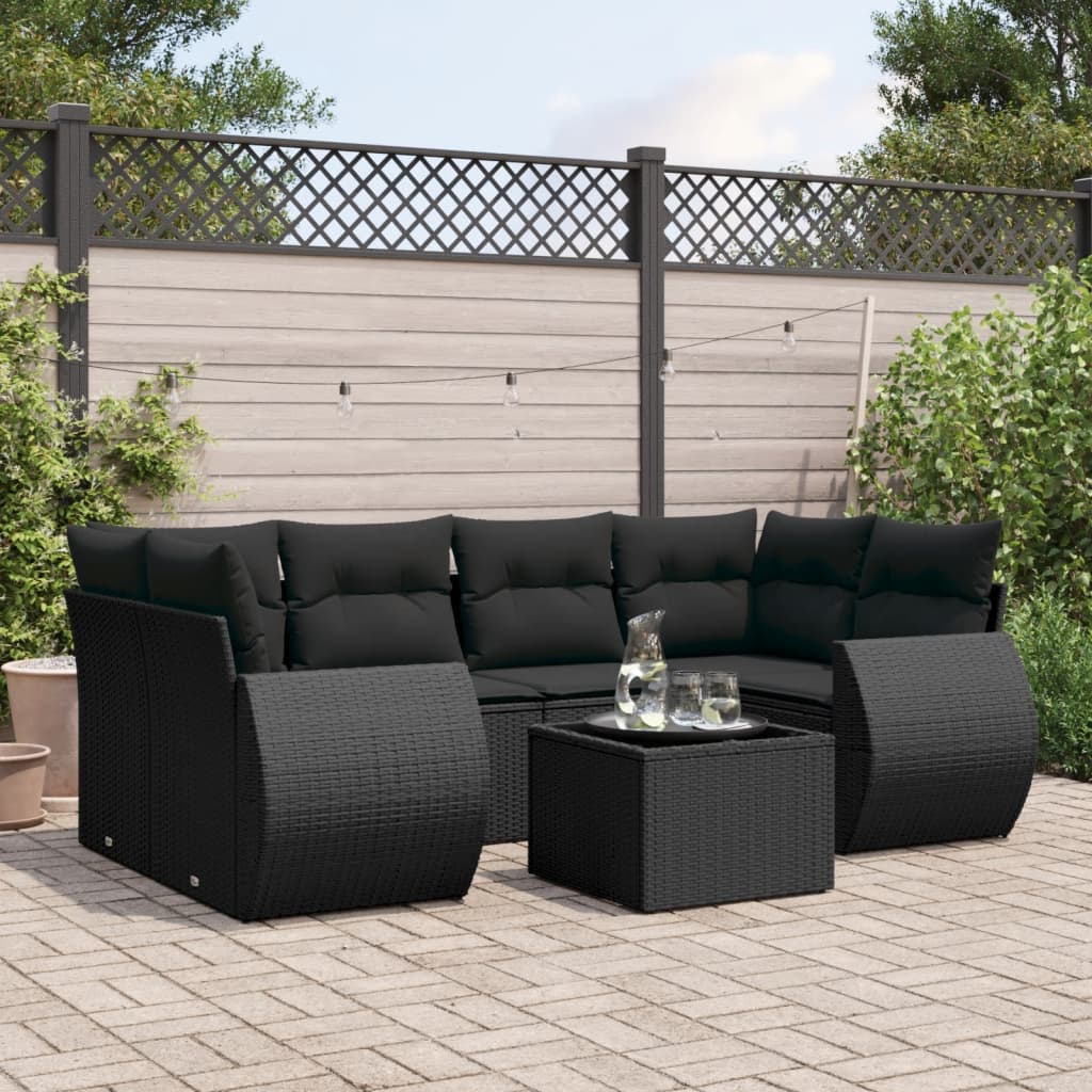 8-dijelni set vrtnih sofa s jastucima od poliratana