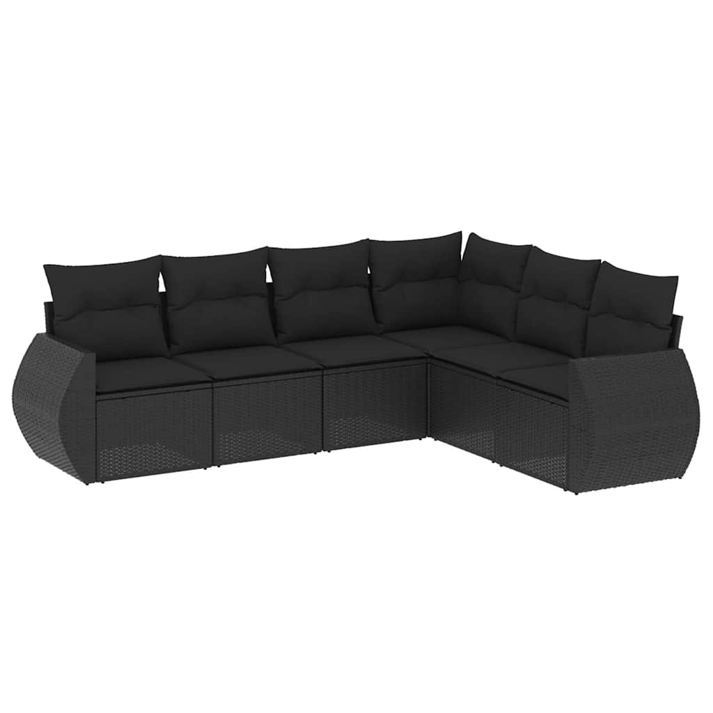 6-dijelni set vrtnih sofa od poliratana s jastucima