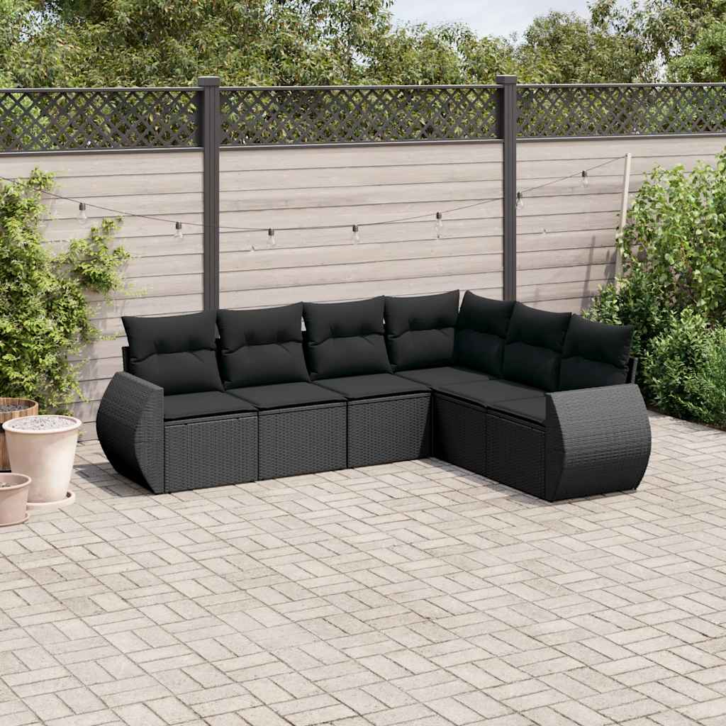 6-dijelni set vrtnih sofa od poliratana s jastucima