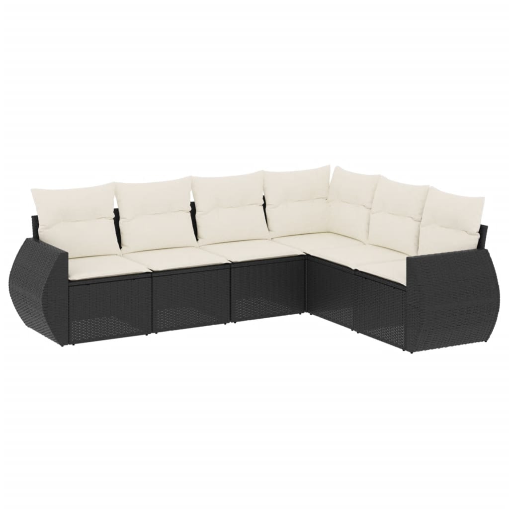 6-dijelni set vrtnih sofa od poliratana s jastucima