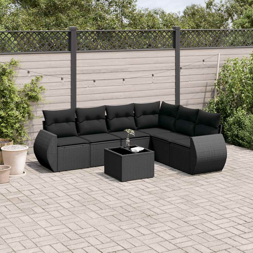 6-dijelni set vrtnih sofa od poliratana s jastucima